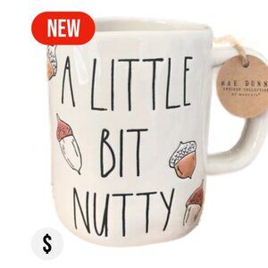 Rae Dunn Fall Mug A Little Bit Nutty, Acorns, Autumn, NWT 2025